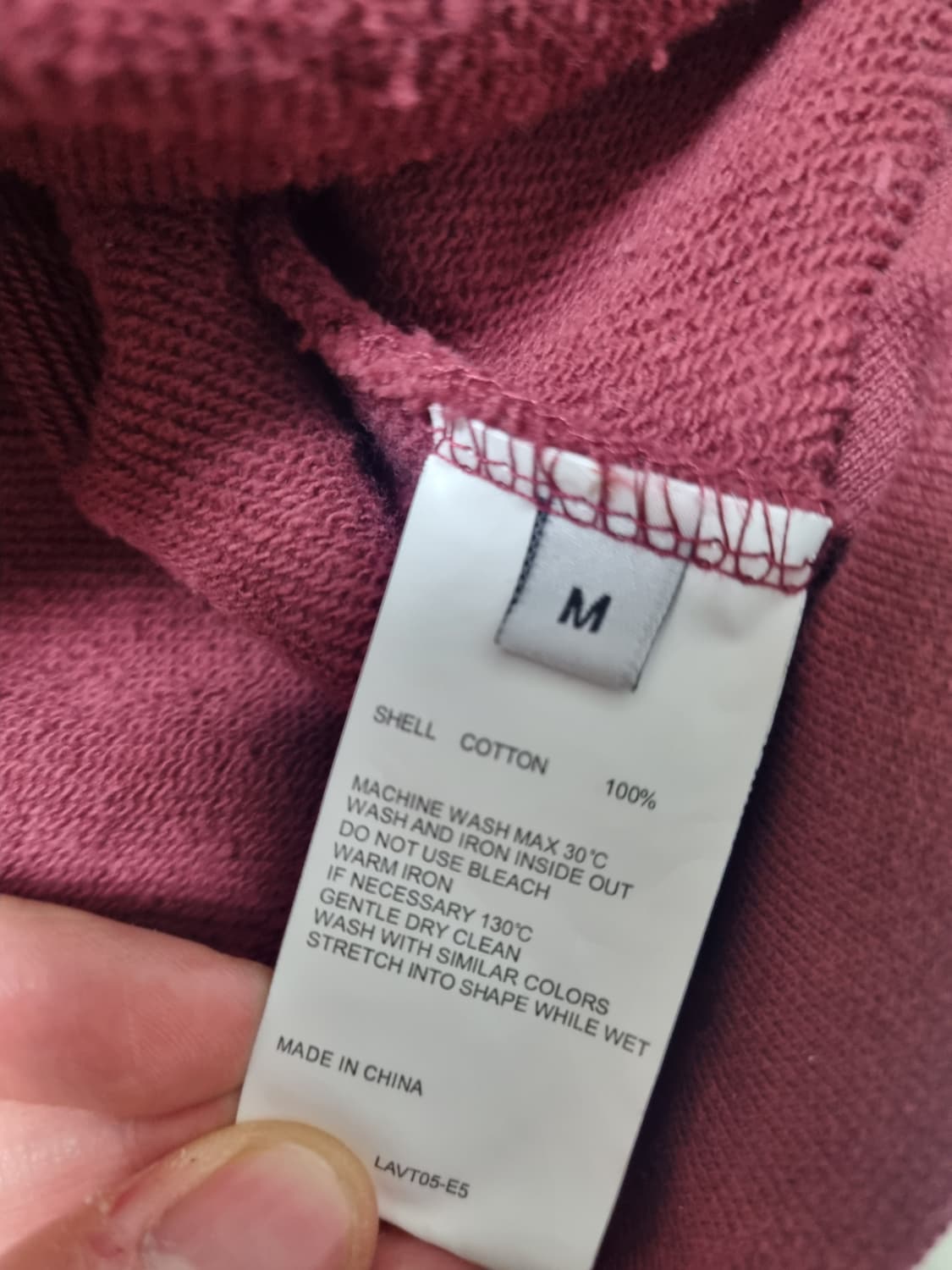 비바스튜디오 후드티 M 버건디 상품이미지6