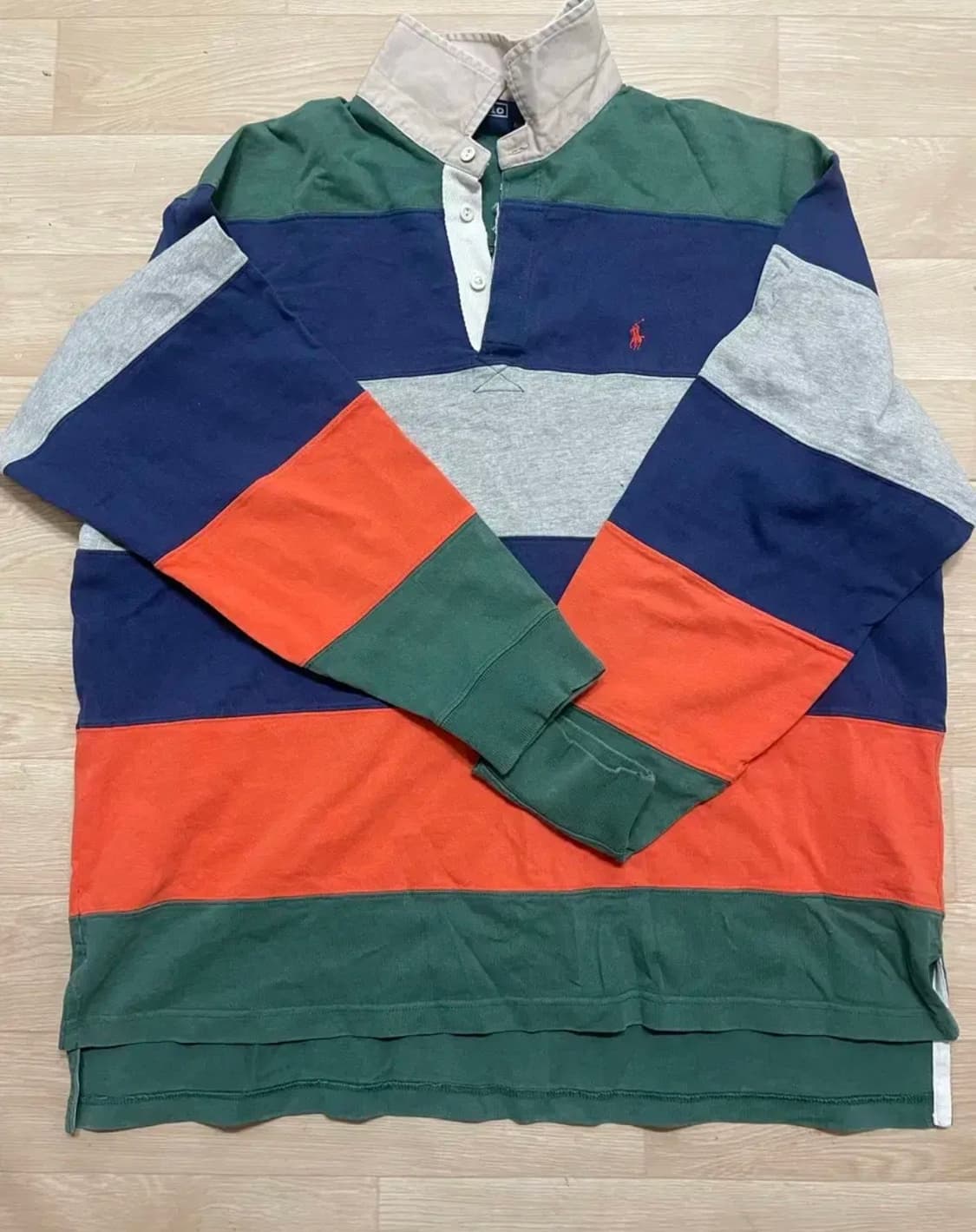 폴로 랄프로렌 빈티지 스트라이프 럭비티  XL  상품이미지1
