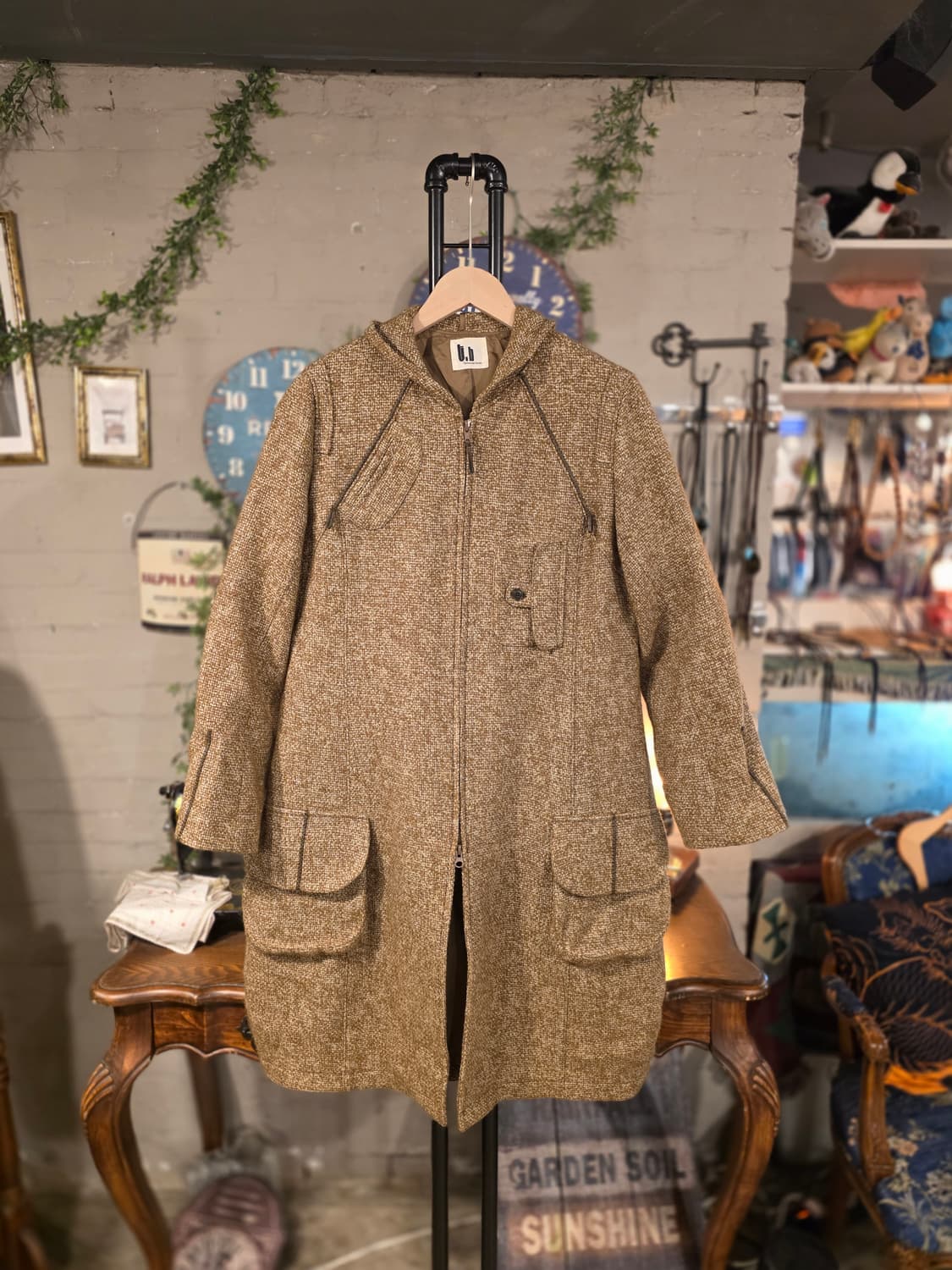 디테일 울 롱코트 (F594) 상품이미지1