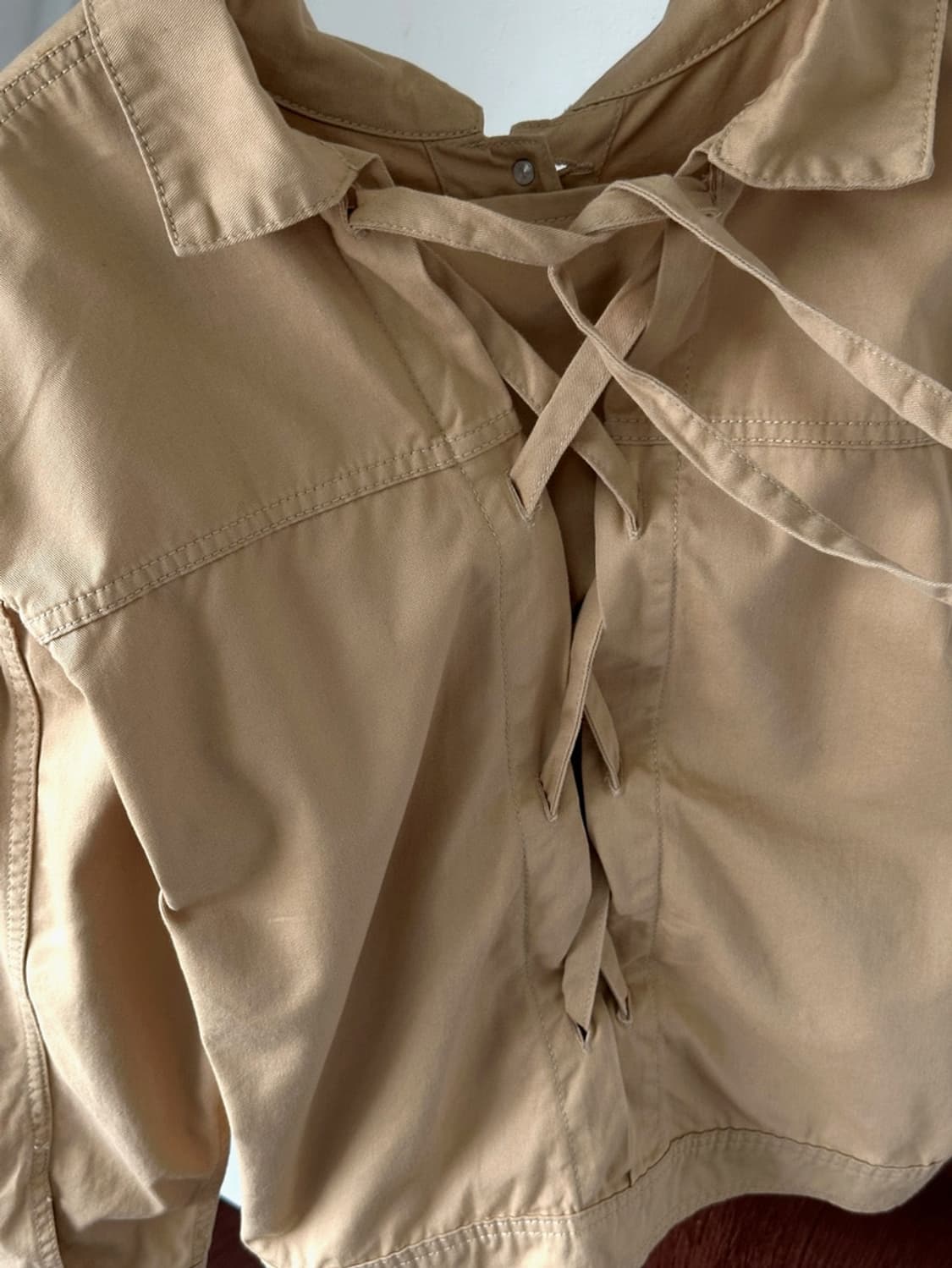 Cotton twill back string design trucker  상품이미지6