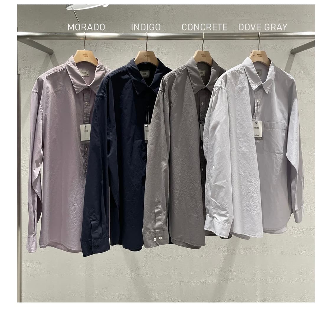 어나더오피스 가먼트 볼드 셔츠 도브 컬러 3사이즈 상품이미지10