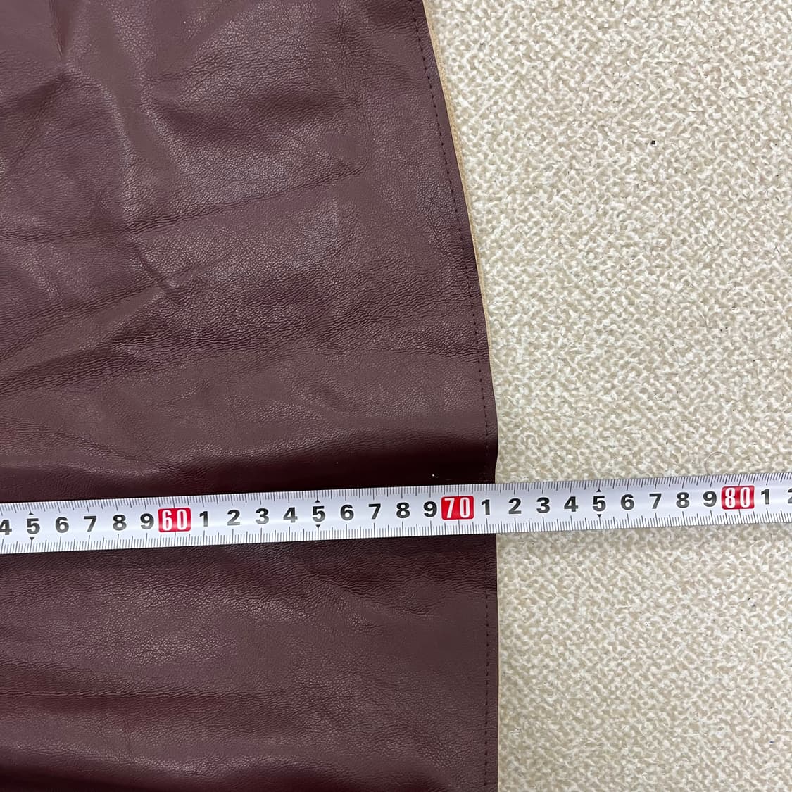 77 셀렙샵 레더 미드 스커트 치마 0219M 상품이미지6