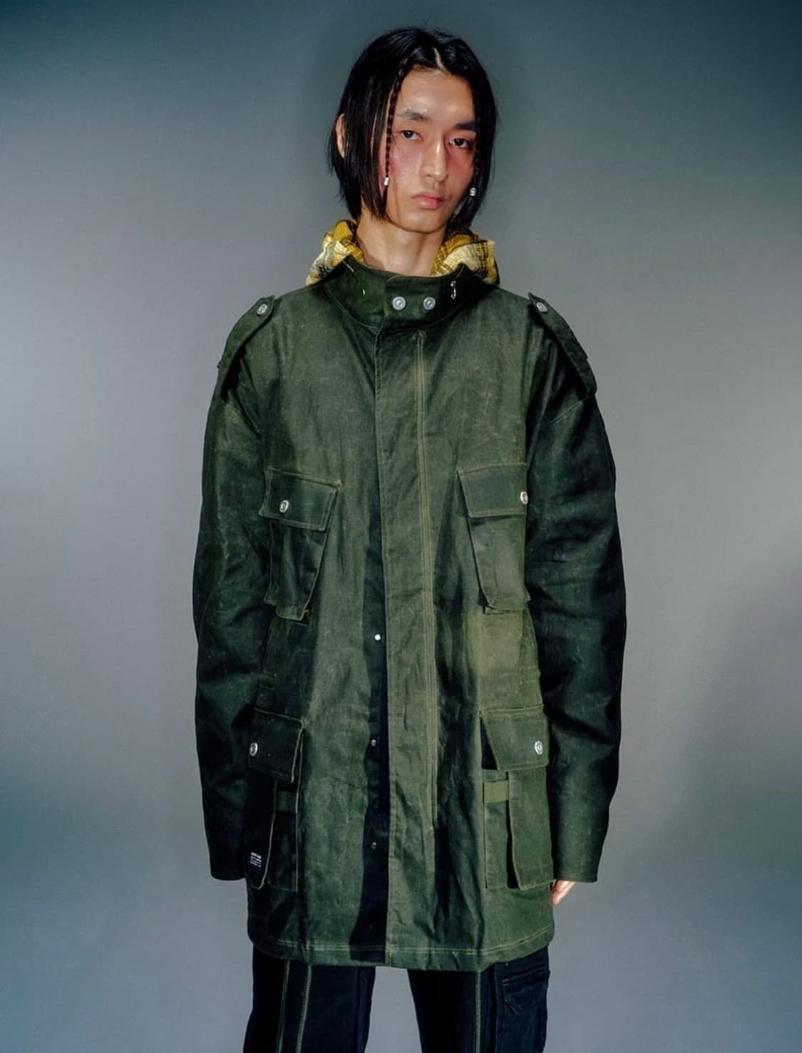 vacant archive 베이컨트 아카이브 왁스드 필드 자켓 상품이미지3