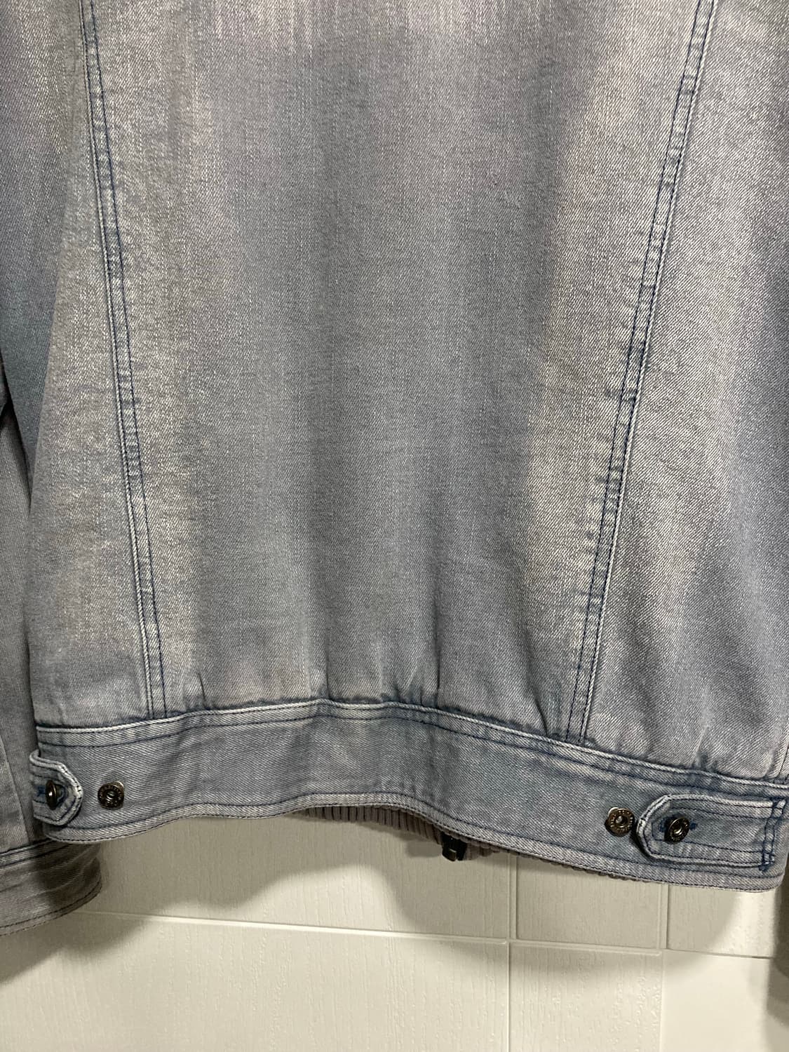 2000s 돌체앤가바나 레이어드 데님 봄버 자켓 상품이미지8