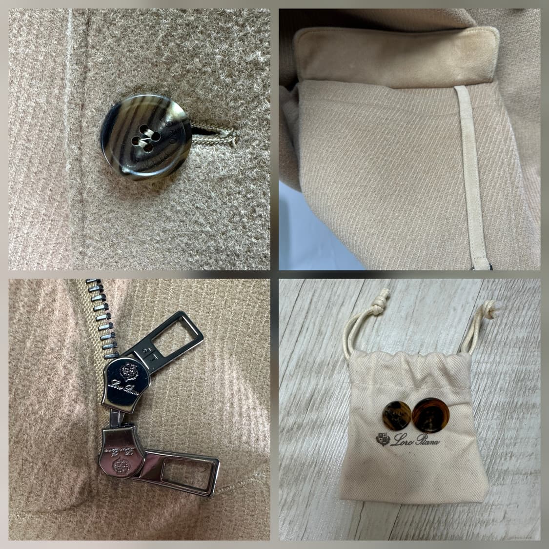 로로피아나 로드스터 카멜 자켓 XL(105~110) 민트급 판매 상품이미지8