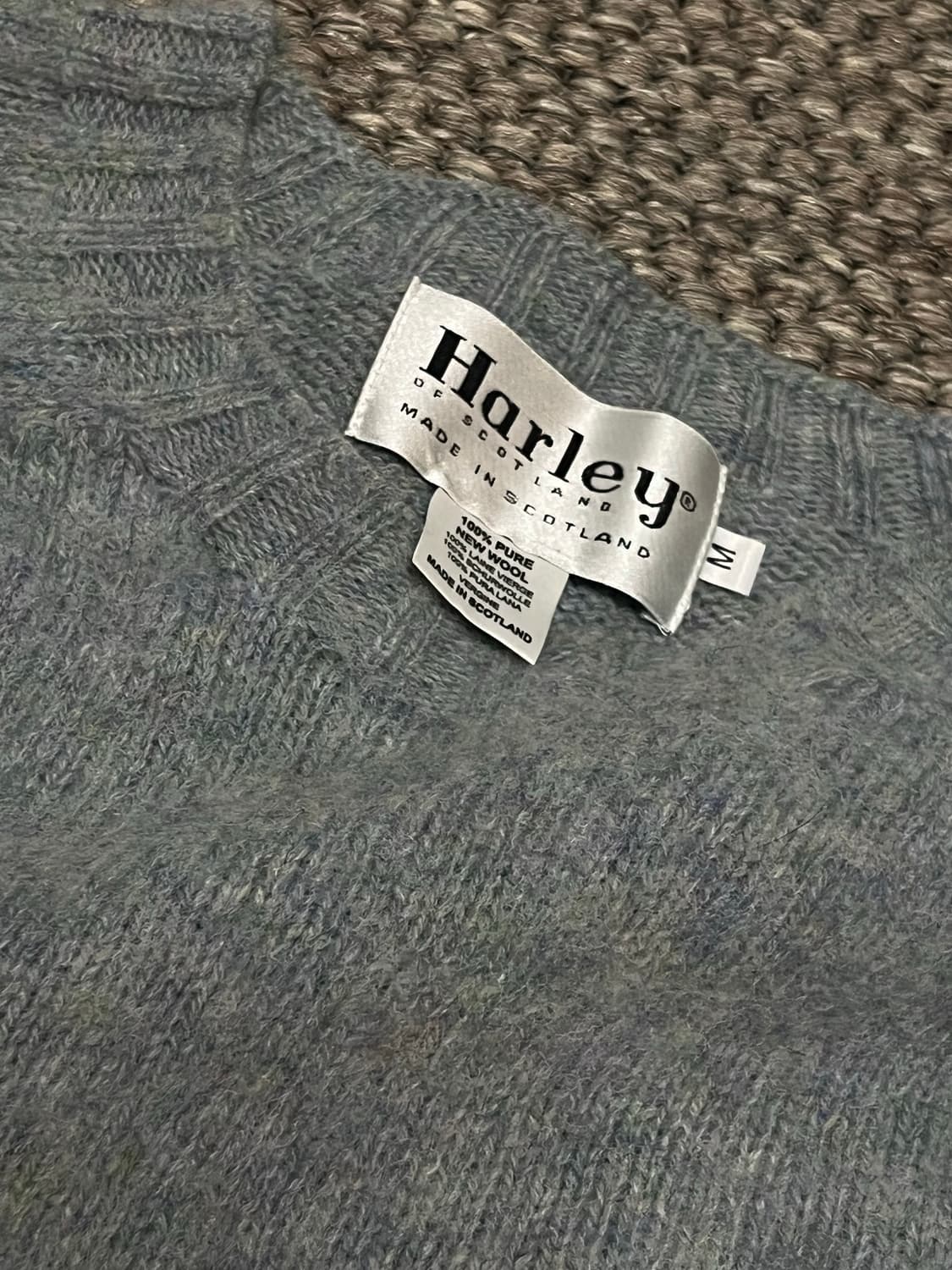 할리오브스코틀랜드 쉐기독 니트 - sea perl컬러 M 상품이미지2