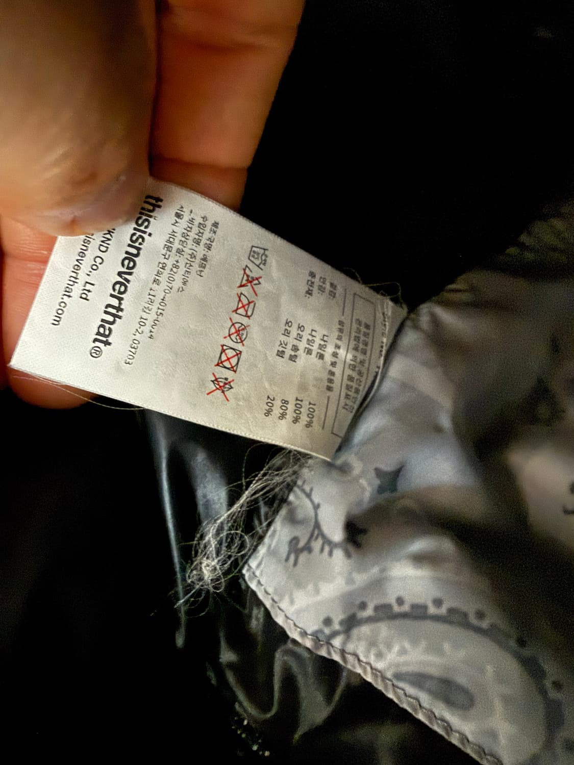 디스이즈네버댓(thisisneverthat) 페이즐리 덕다운 패딩 상품이미지10