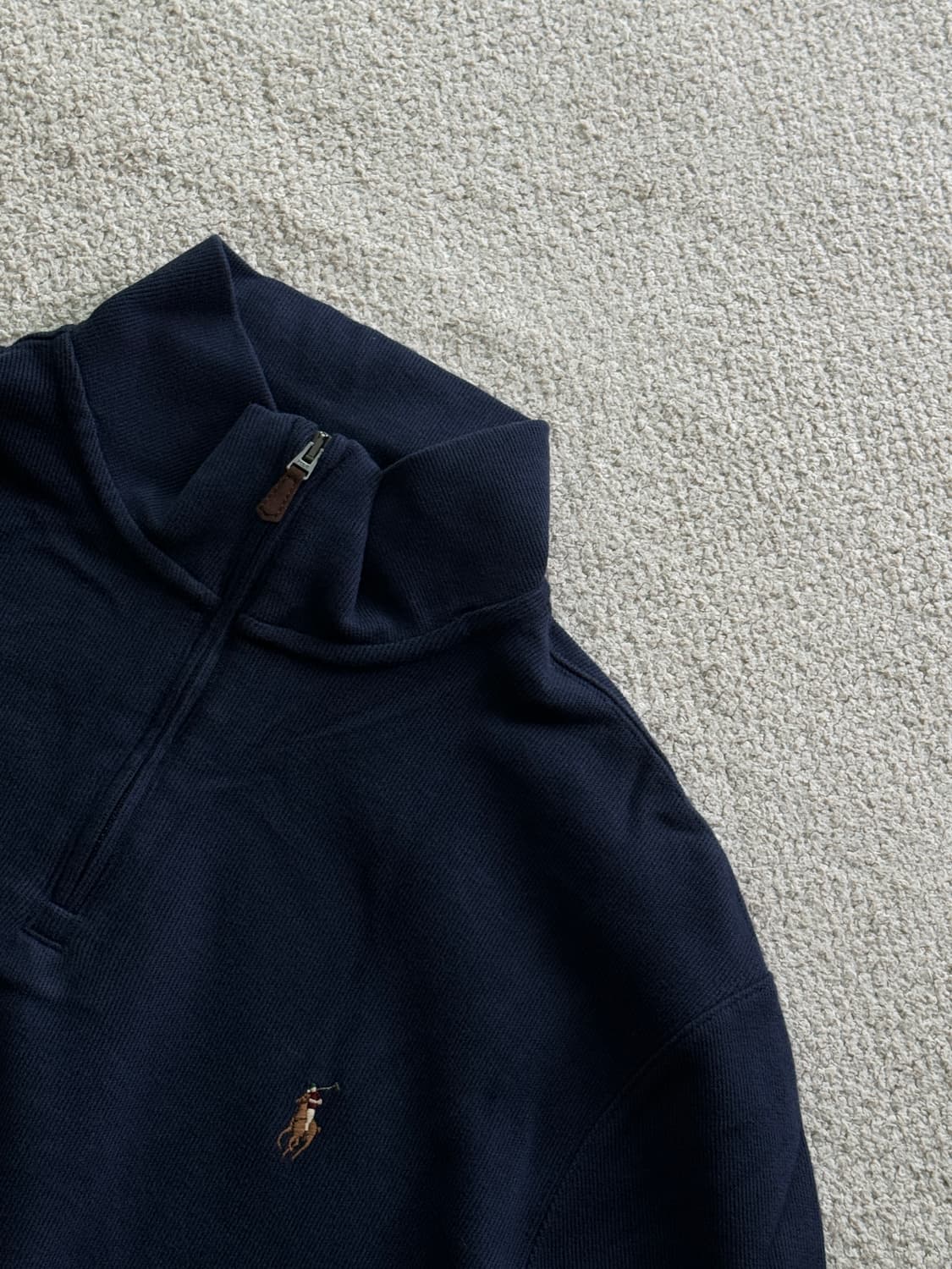 (새상품/정품) 폴로랄프로렌 반집업 맨투맨(네이비/남성M) 상품이미지3