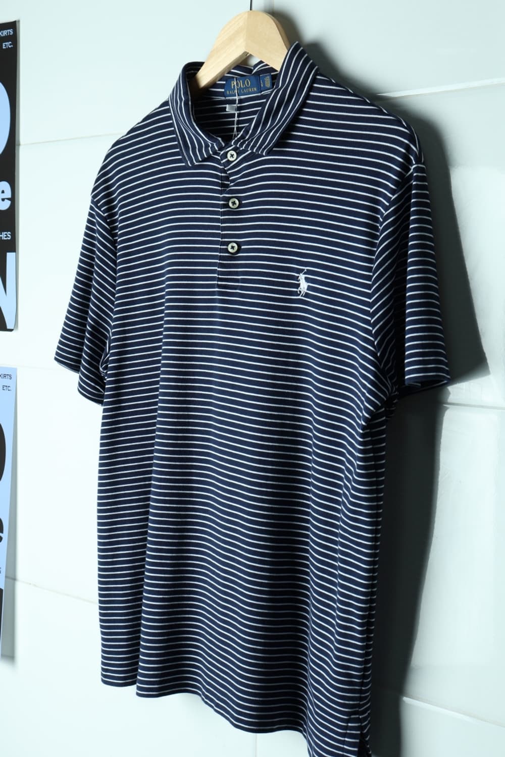 (L-XL) 폴로 랄프로렌 반팔 카라 티셔츠 USA 네이비-H32905 상품이미지1
