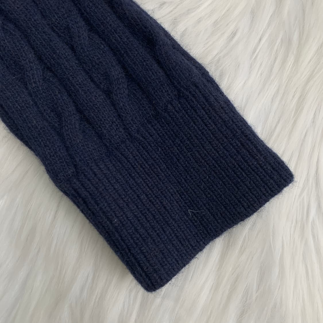 빈티지 Lee 울혼방 케이블 라운드 니트 1762 상품이미지6