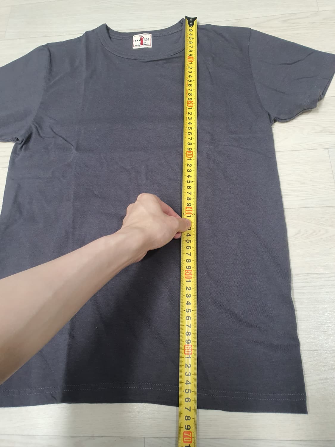 사무라이진 반팔 티셔츠 투팩 챠콜 상품이미지2