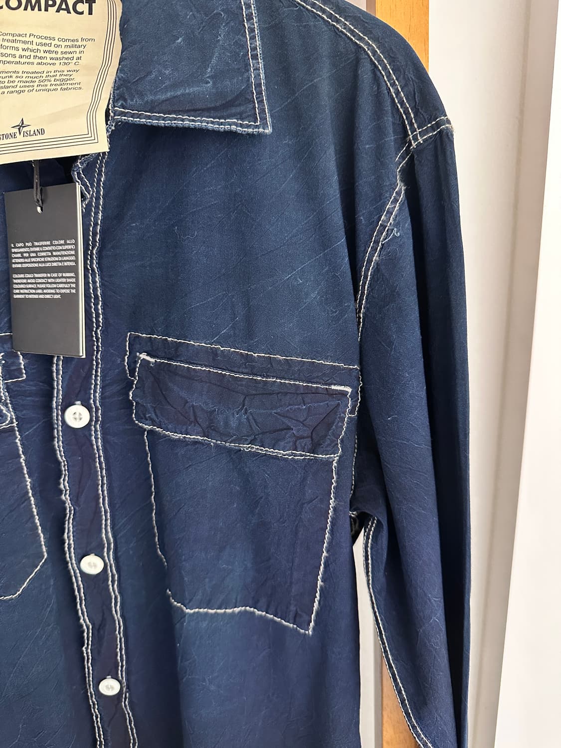 스톤아일랜드 청 셔츠(택있는 상품사이즈m) 상품이미지5