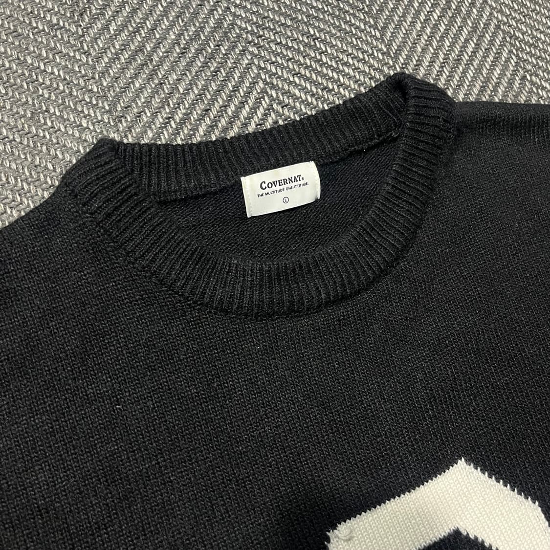 COVERNAT 커버낫 빅 C로고 니트 상품이미지3