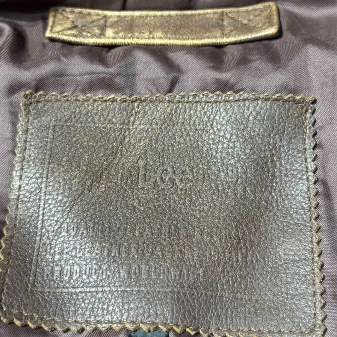 90s Vintage H.D.LEE 헤비 카우하이드 G-1 플 상품이미지3