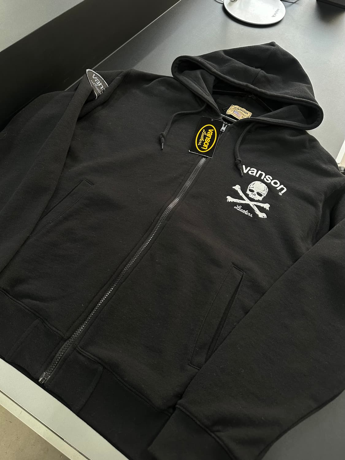 벤슨 스컬 본 빅로고 후드집업 데드스탁  상품이미지6