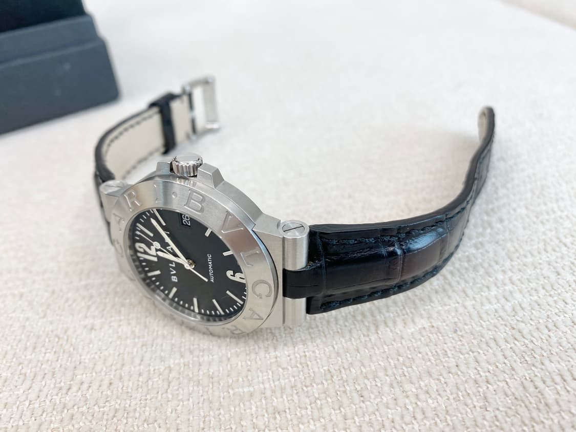 불가리 디아고노 LCV38S 라지 38mm 블랙 오토메틱 상품이미지6