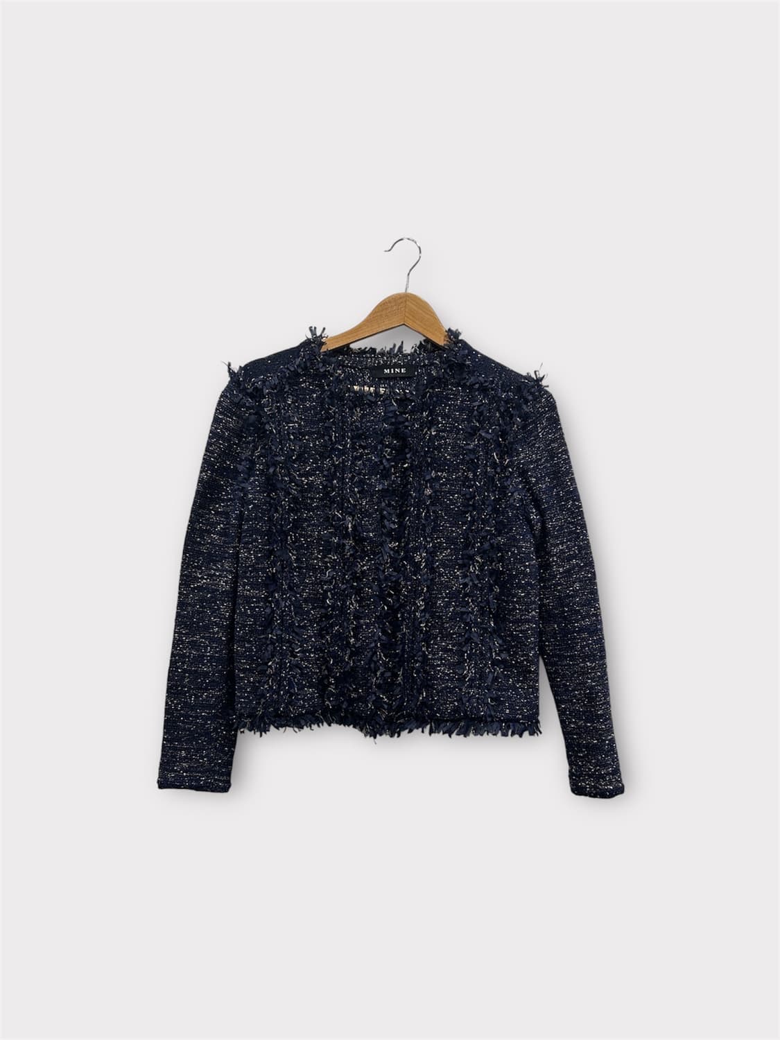 한섬 마인 트위드 니트 자켓 90사이즈 상품이미지1