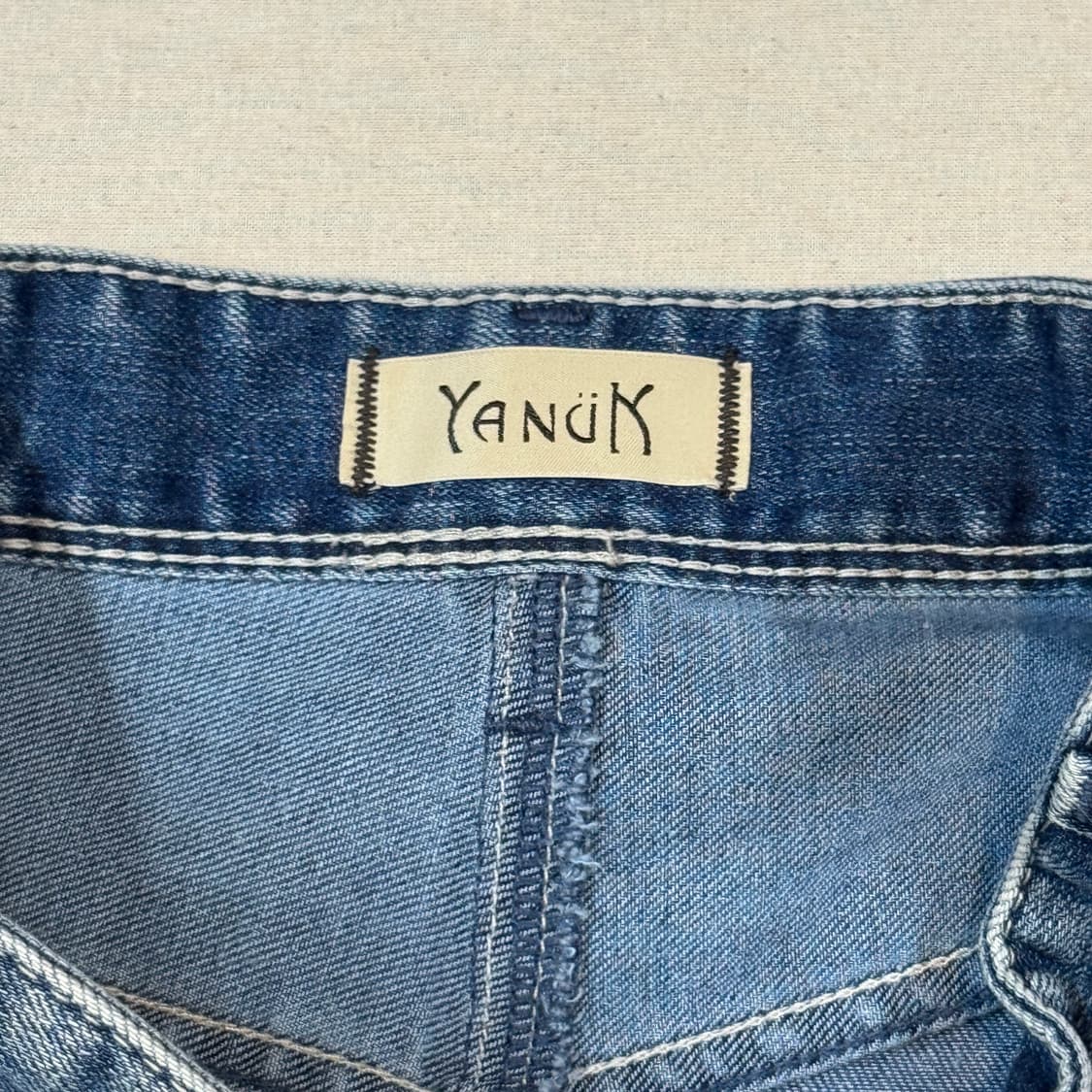 28inch) YANUK 청 데님 롱스커트 상품이미지7