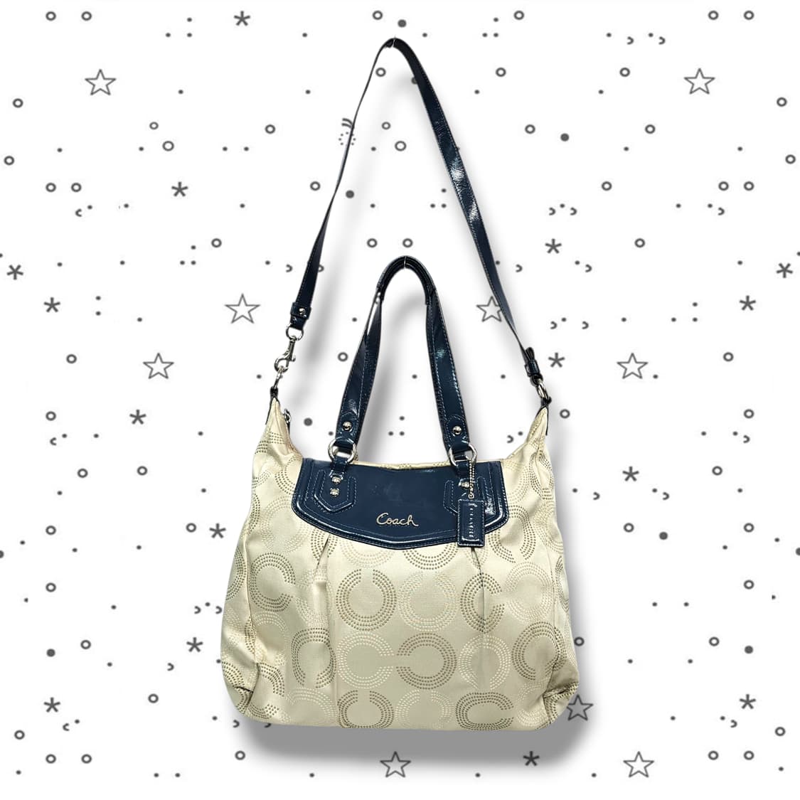 COACH 코치 애슐리 도트 옵 아트 캐리올 숄더백 상품이미지1