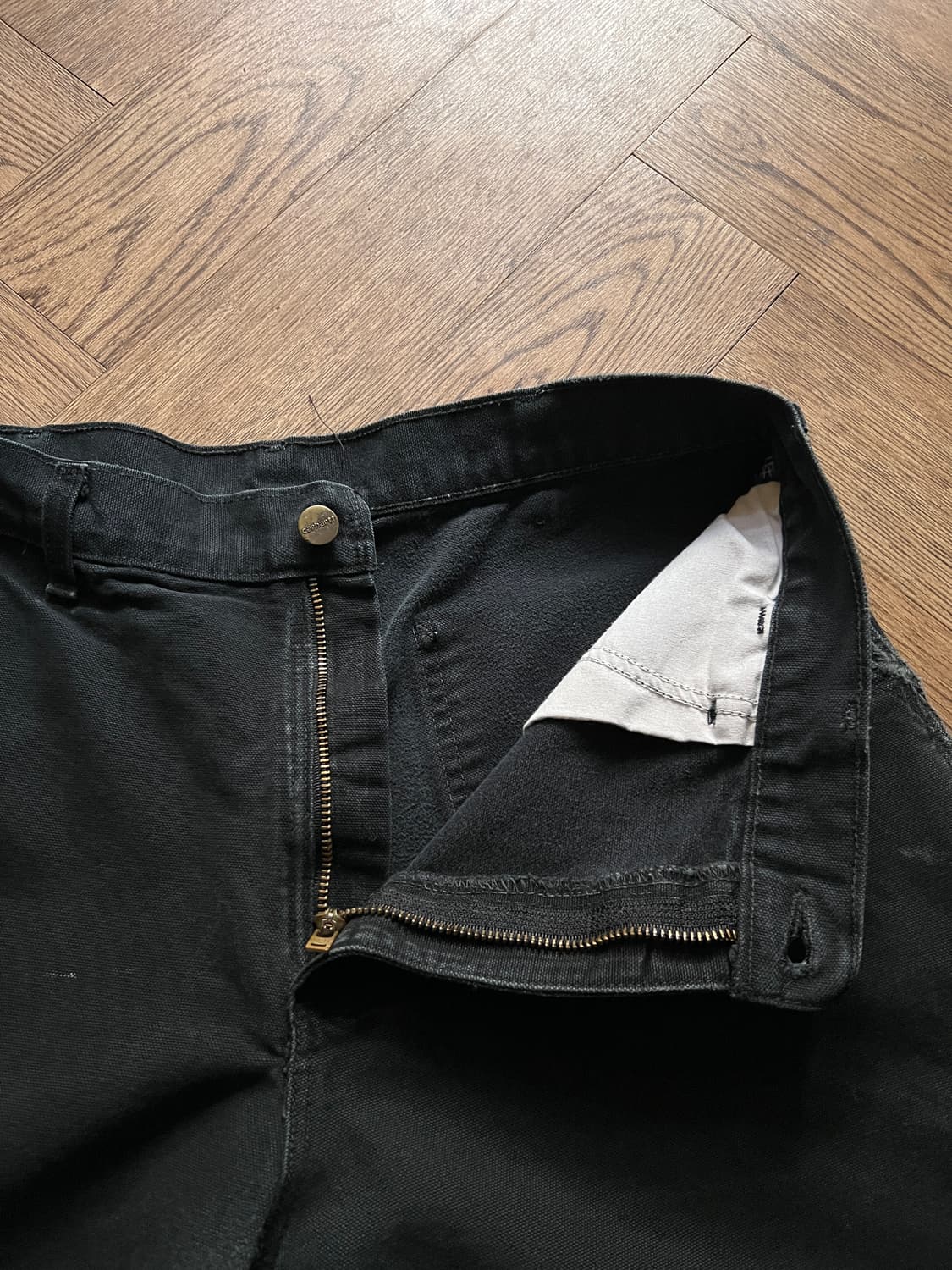 [34]칼하트 USA 빈티지 워싱 블랙 싱글니 카펜터 워크 팬츠 상품이미지4