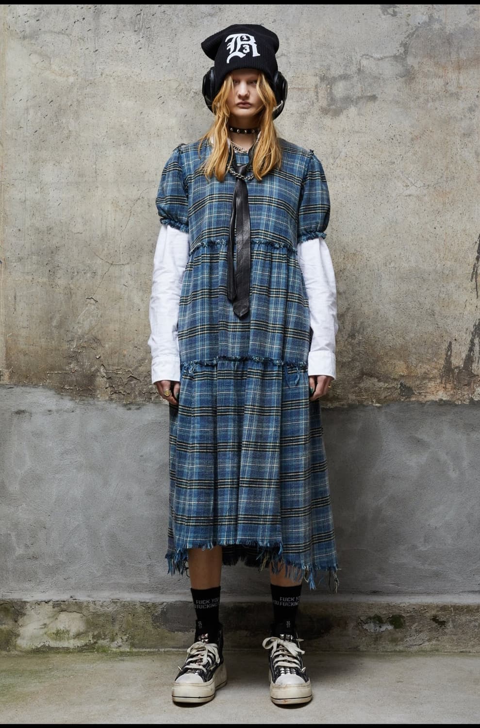 알써틴 R13 체크원피스 상품이미지1