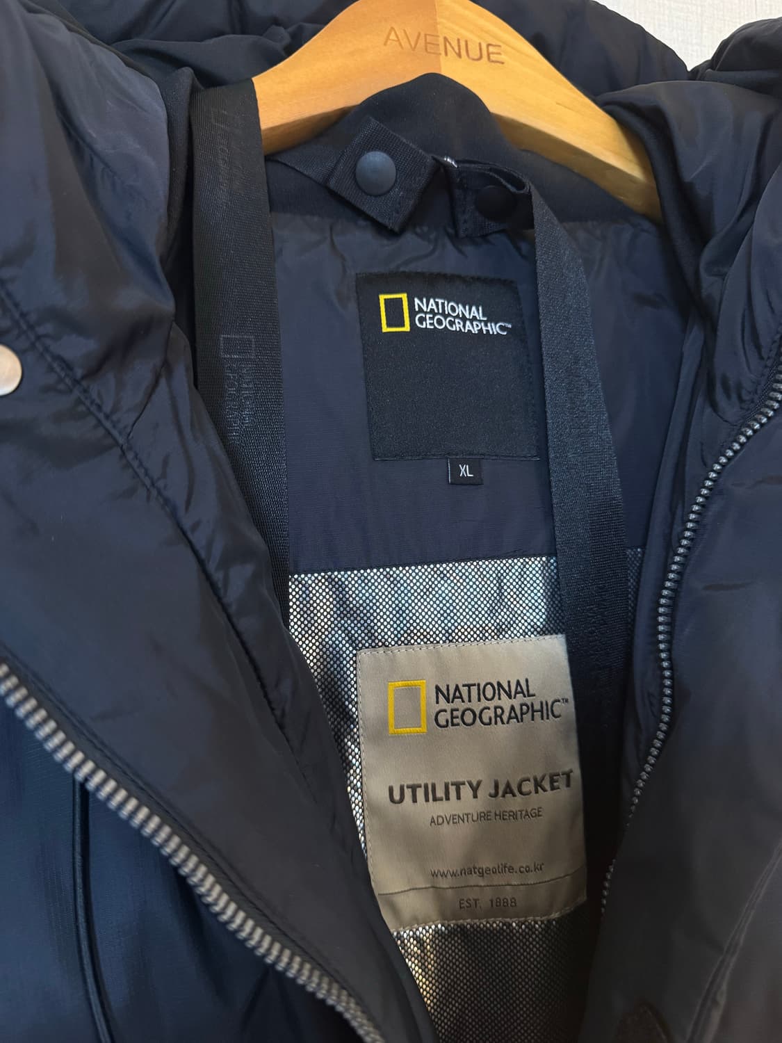 [XL]내셔널지오그래픽 카이만 롱패딩 블랙 상품이미지4