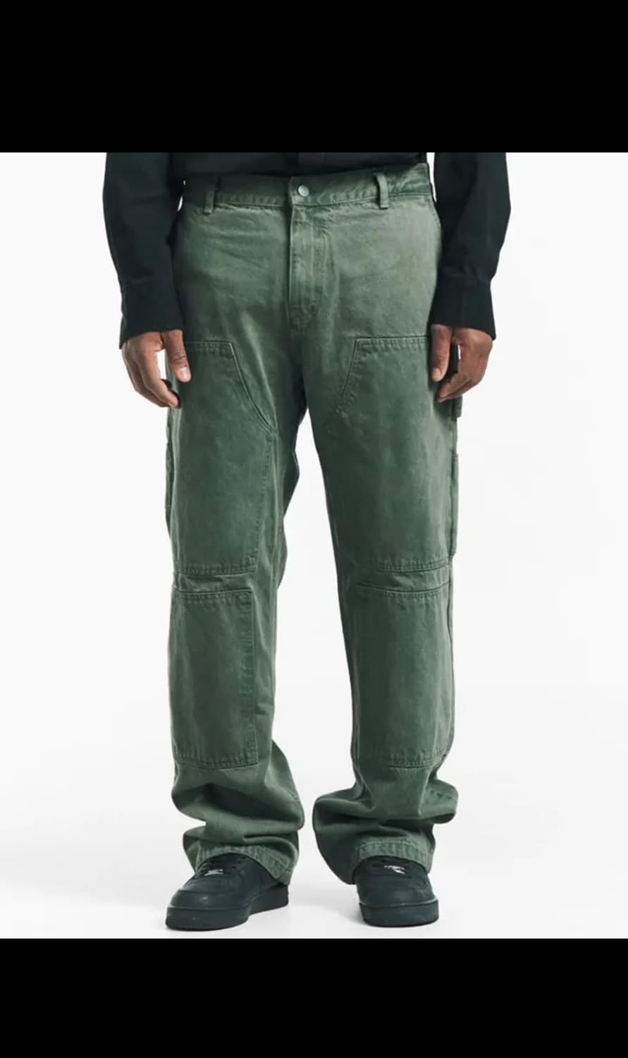 플라스틱 프로덕트 더블니팬츠 올리브 상품이미지1