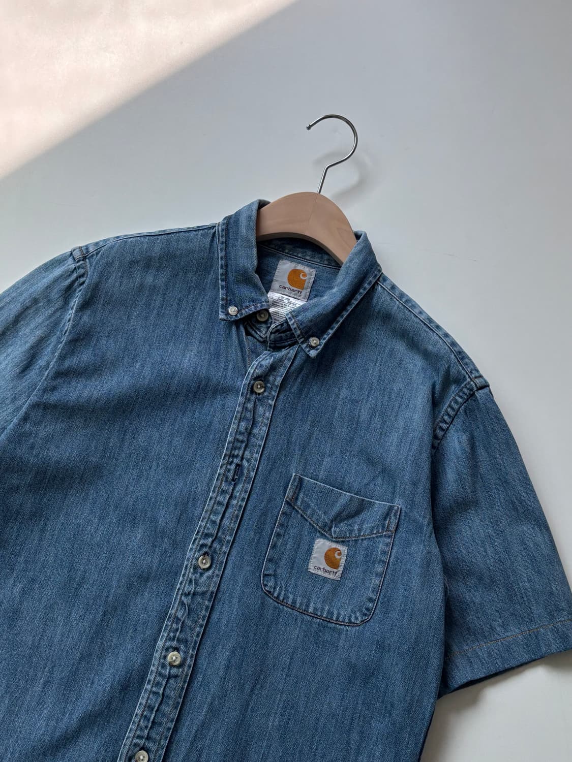 Carhartt 칼하트 데님 반팔 셔츠 상품이미지5