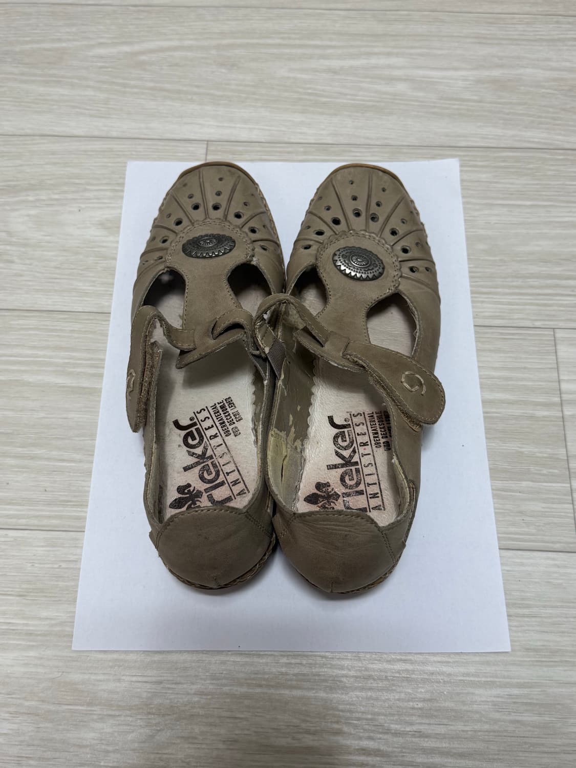 Riecker 밸크로 펀칭 메리제인 상품이미지2