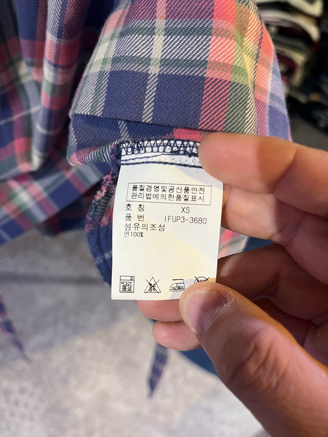 폴로 진스 체크 러플 원피스 상품이미지8