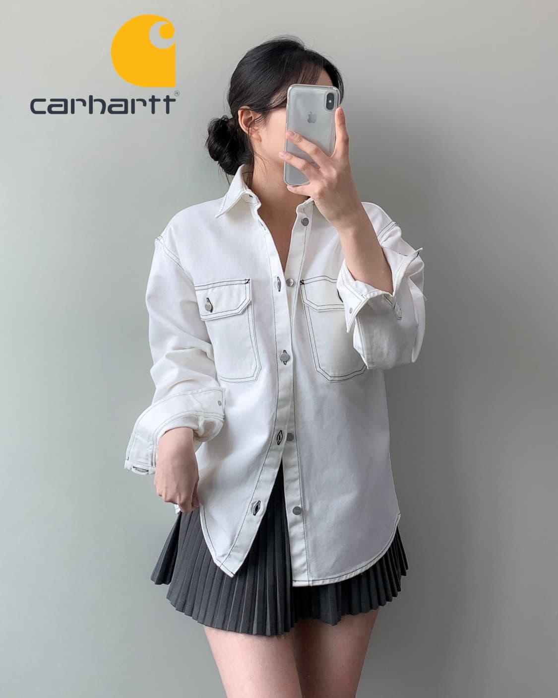 칼하트 화이트 셔츠  상품이미지2