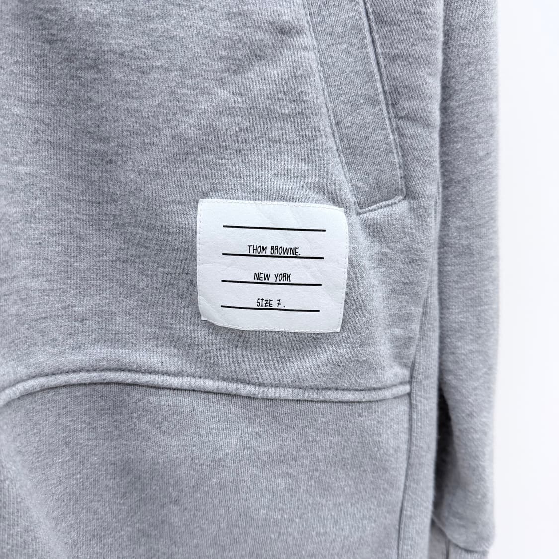 [S급/7] 톰브라운 사선완장 후드집업 그레이 상품이미지7