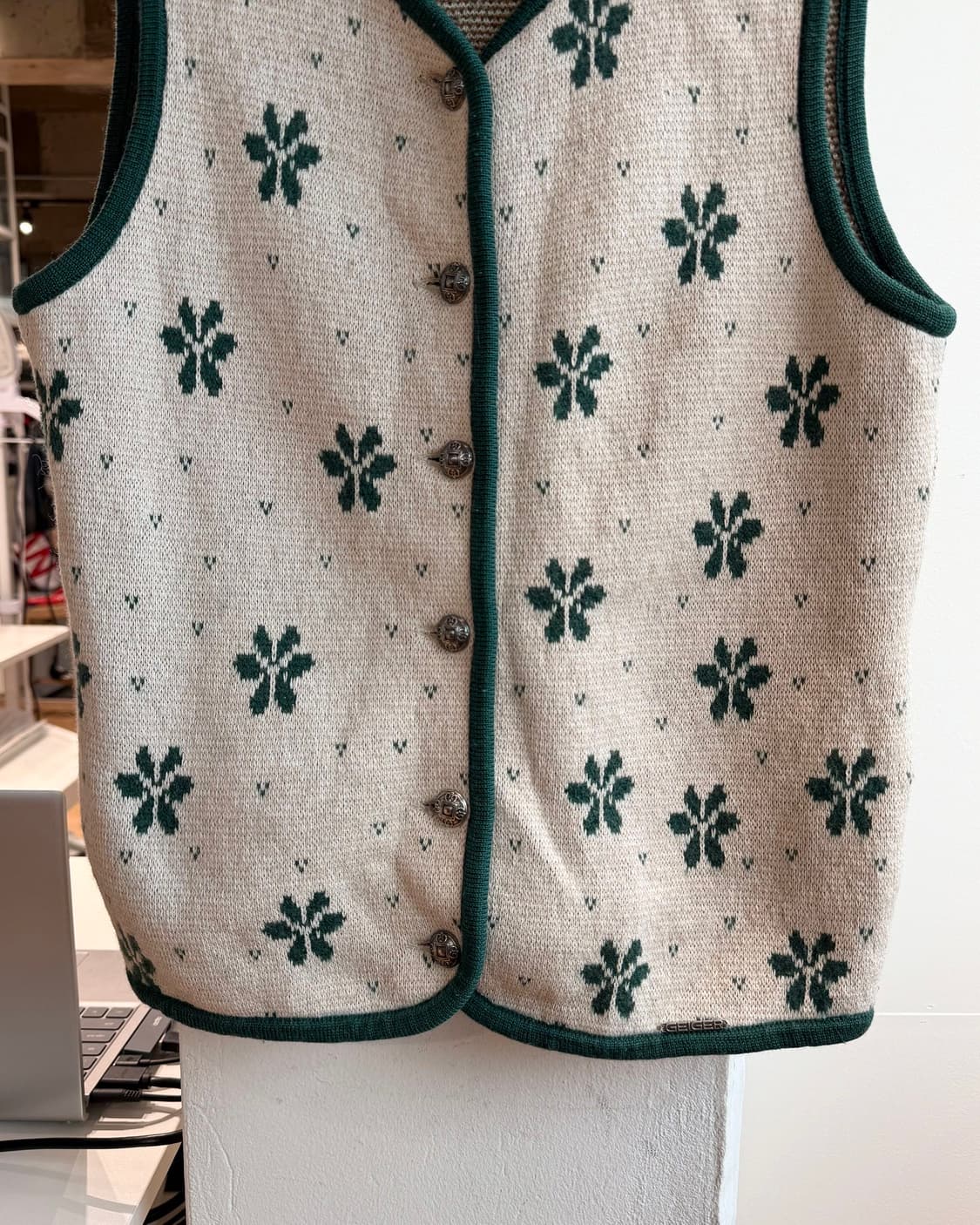 가이거 그린 플로랑 베스트 자켓 상품이미지6