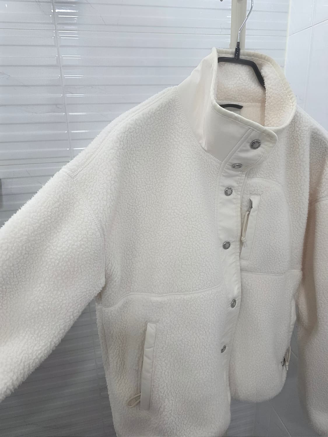 노스페이스 세미크롭 아이보리 후리스 자켓 상품이미지3