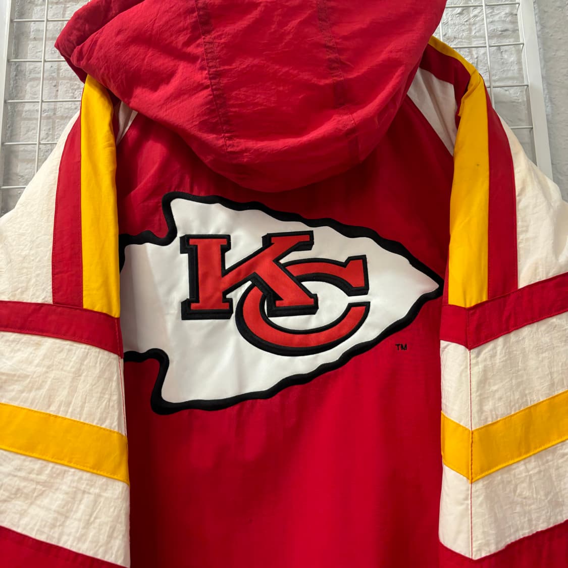 NFL X 스타터 90s 올드스쿨 캔자스시티 치프스 패딩 자켓 M 상품이미지6