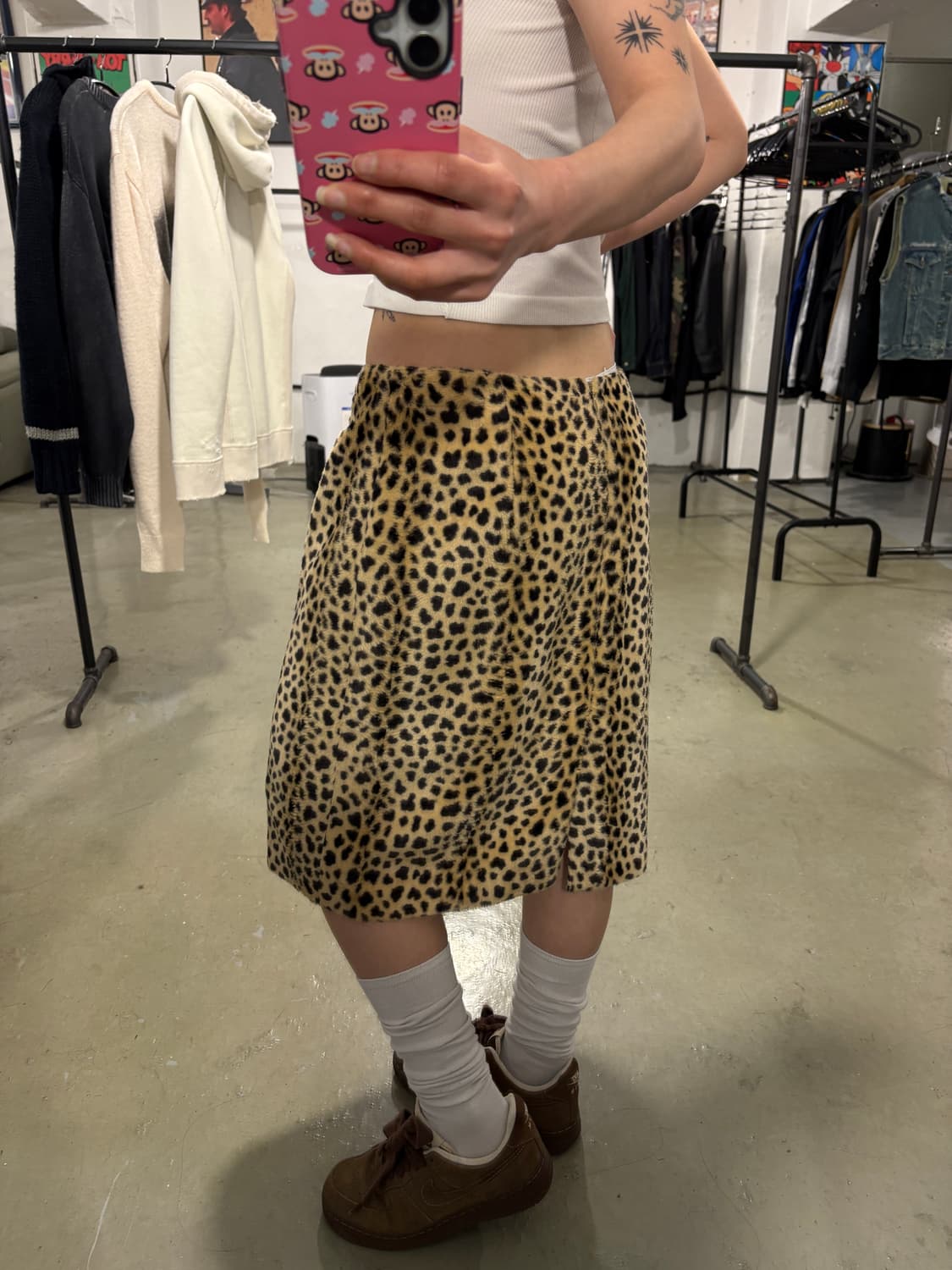 일제 빈티지 레오파드 치마 상품이미지4