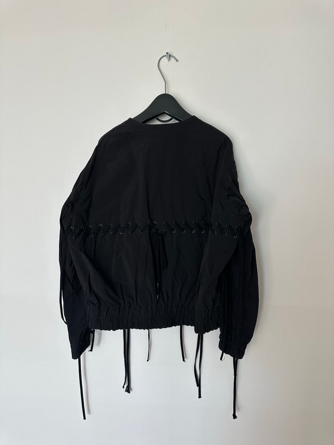 unused 언유즈드 레이스업 봄버 자켓 상품이미지3