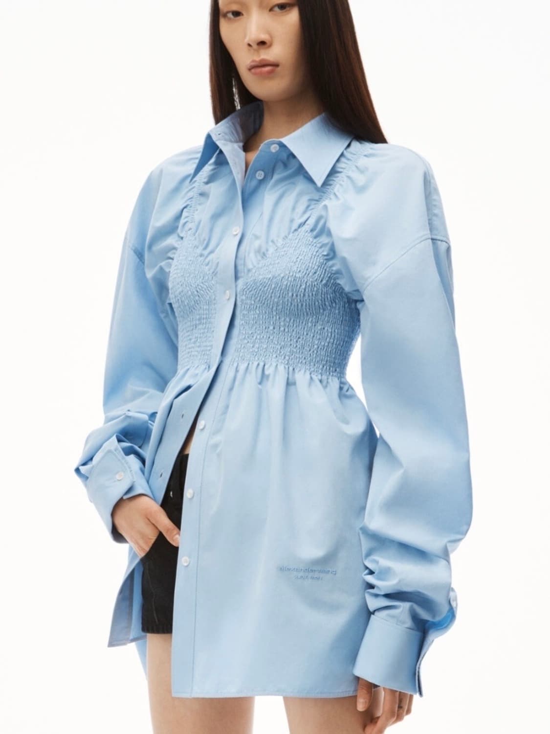 스모크 포플린 셔츠 상품이미지4