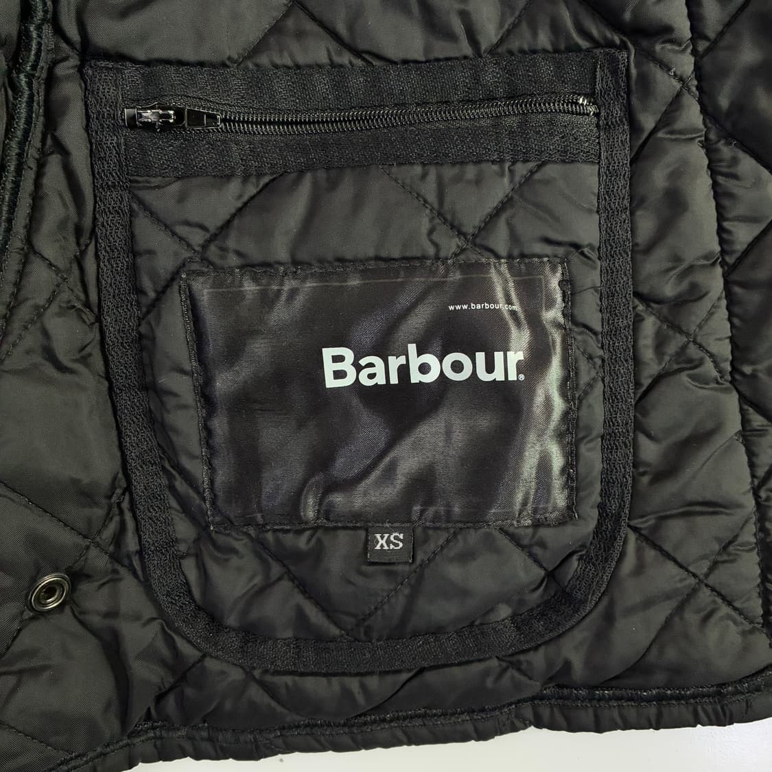 Babour 바버 에쉬비 블랙 코듀로이 카라 퀼팅 자켓 상품이미지6