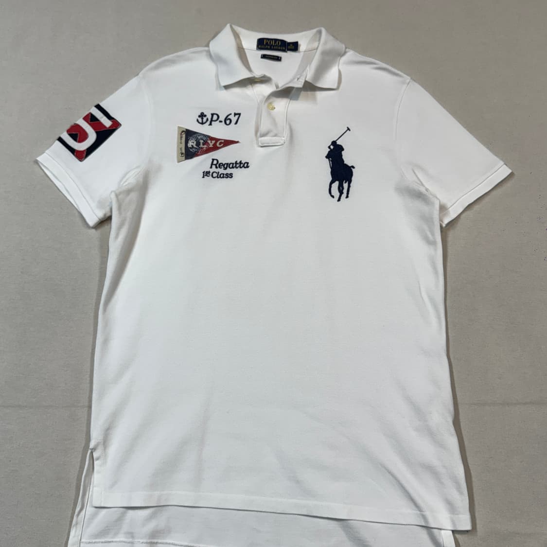 M) 폴로 랄프로렌 플래그 빅포니 반팔 카라티 상품이미지2