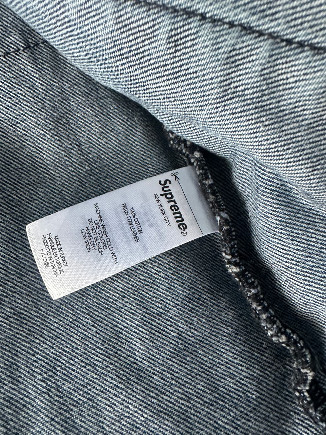 슈프림 투톤 패널드 데님 자켓 상품이미지6