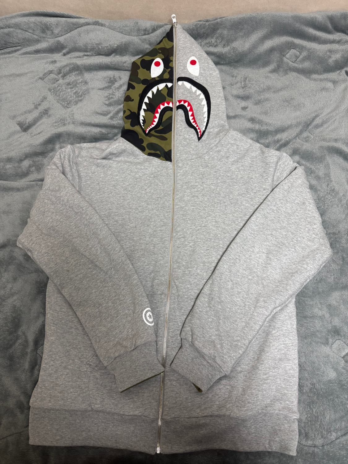 베이프 리버시블 아미그린 후드집업 2xl 상품이미지2