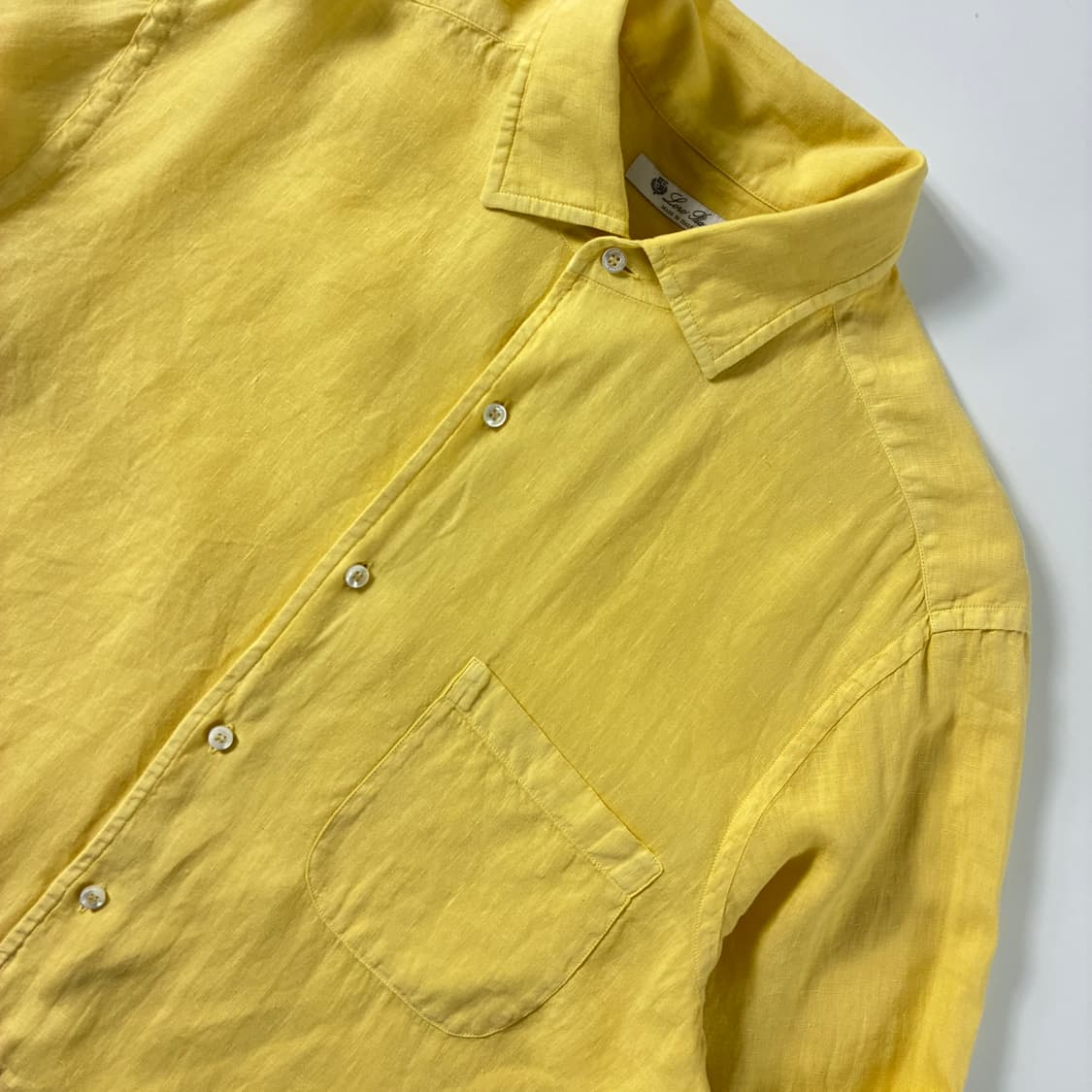 Loro Piana  로로피아나 린넨 포켓 옐로우 셔츠 상품이미지2