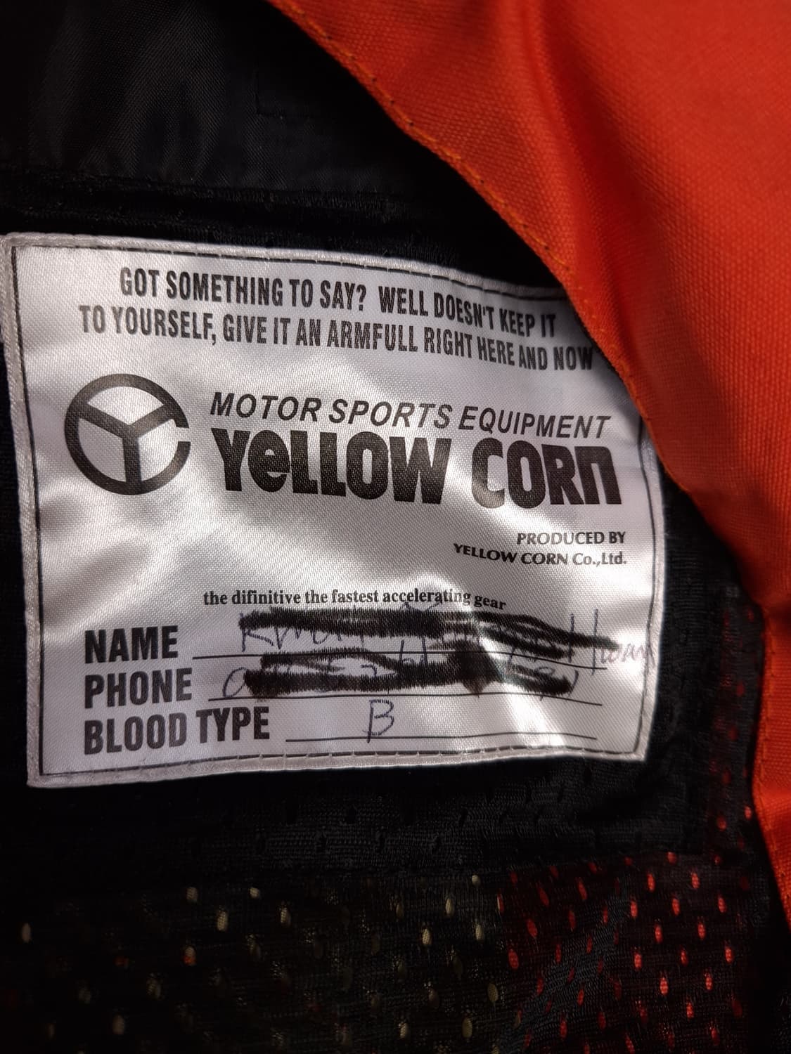 오리지날 옐로우콘 레이싱 라이더자켓 상품이미지5