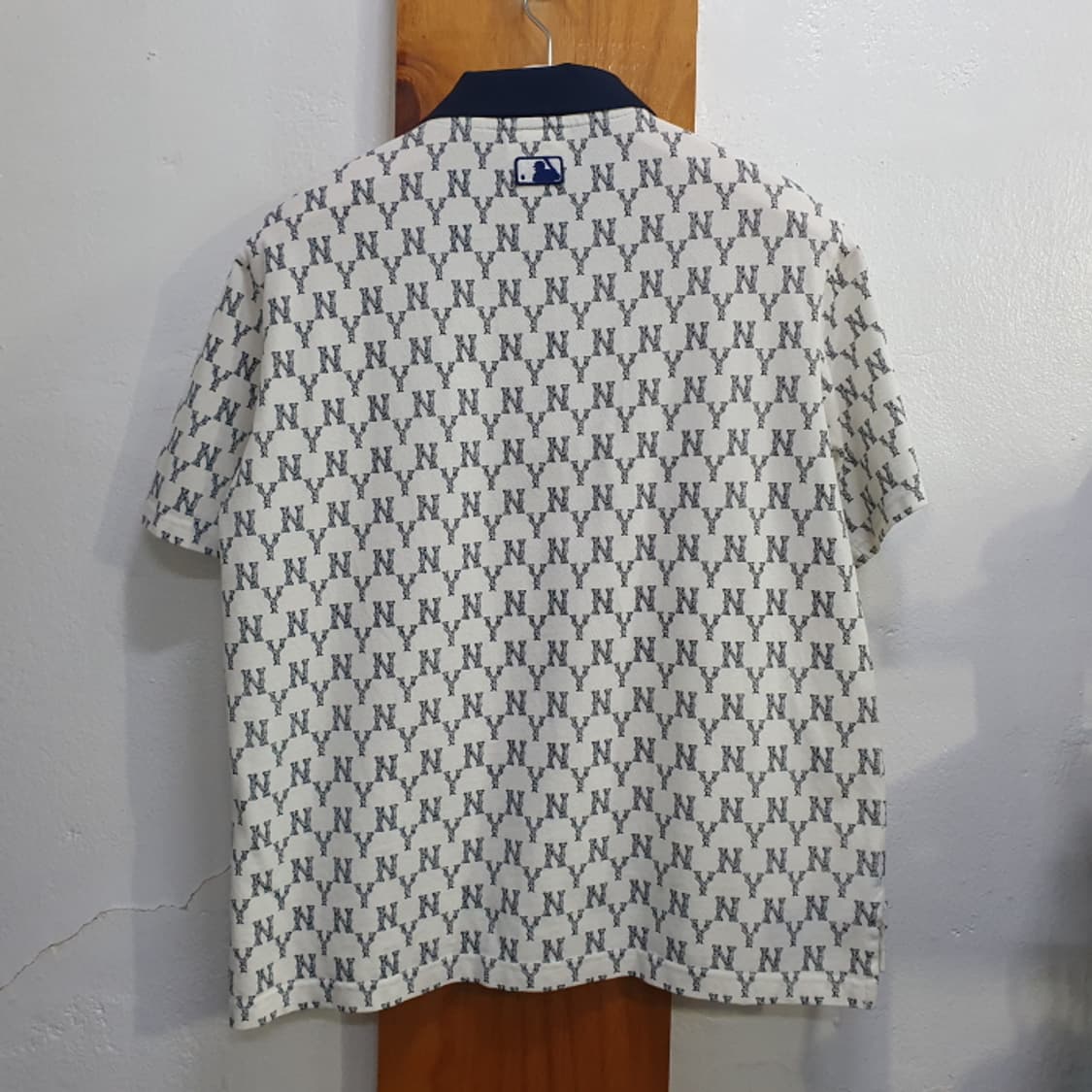 MLB 모노그램 올오버 뉴욕양키스 카라 반팔 티셔츠(95) 상품이미지6