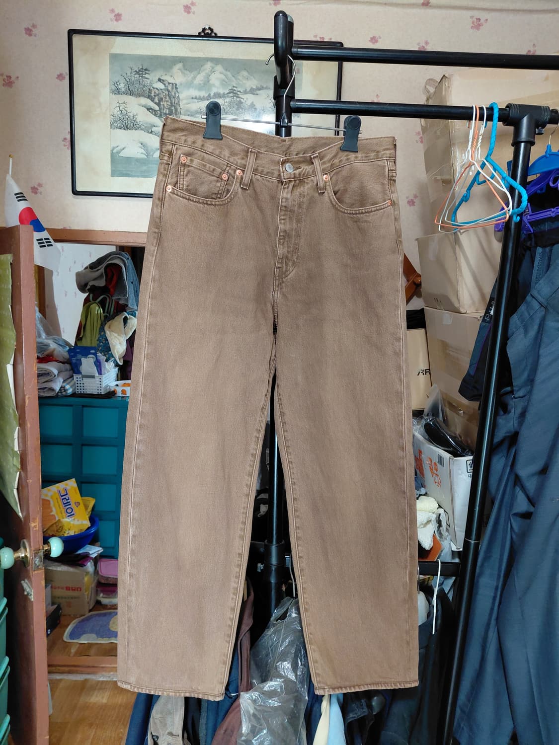 [리바이스568]스테이 루즈 데님 청바지 32사이즈  상품이미지1