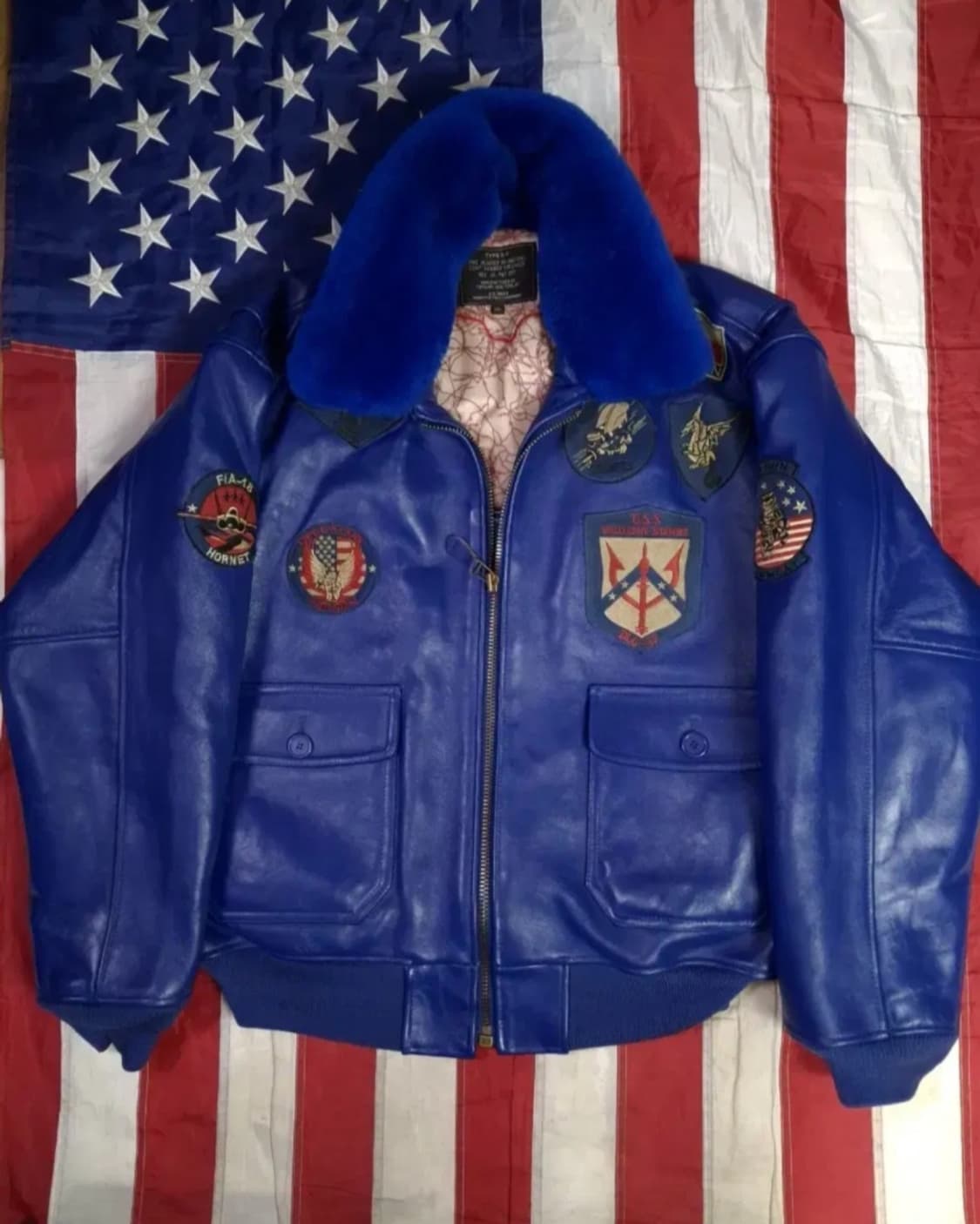새제품 빈티지 리얼레더 미해군 G-1 TYPE 탑건 항공자켓 상품이미지1
