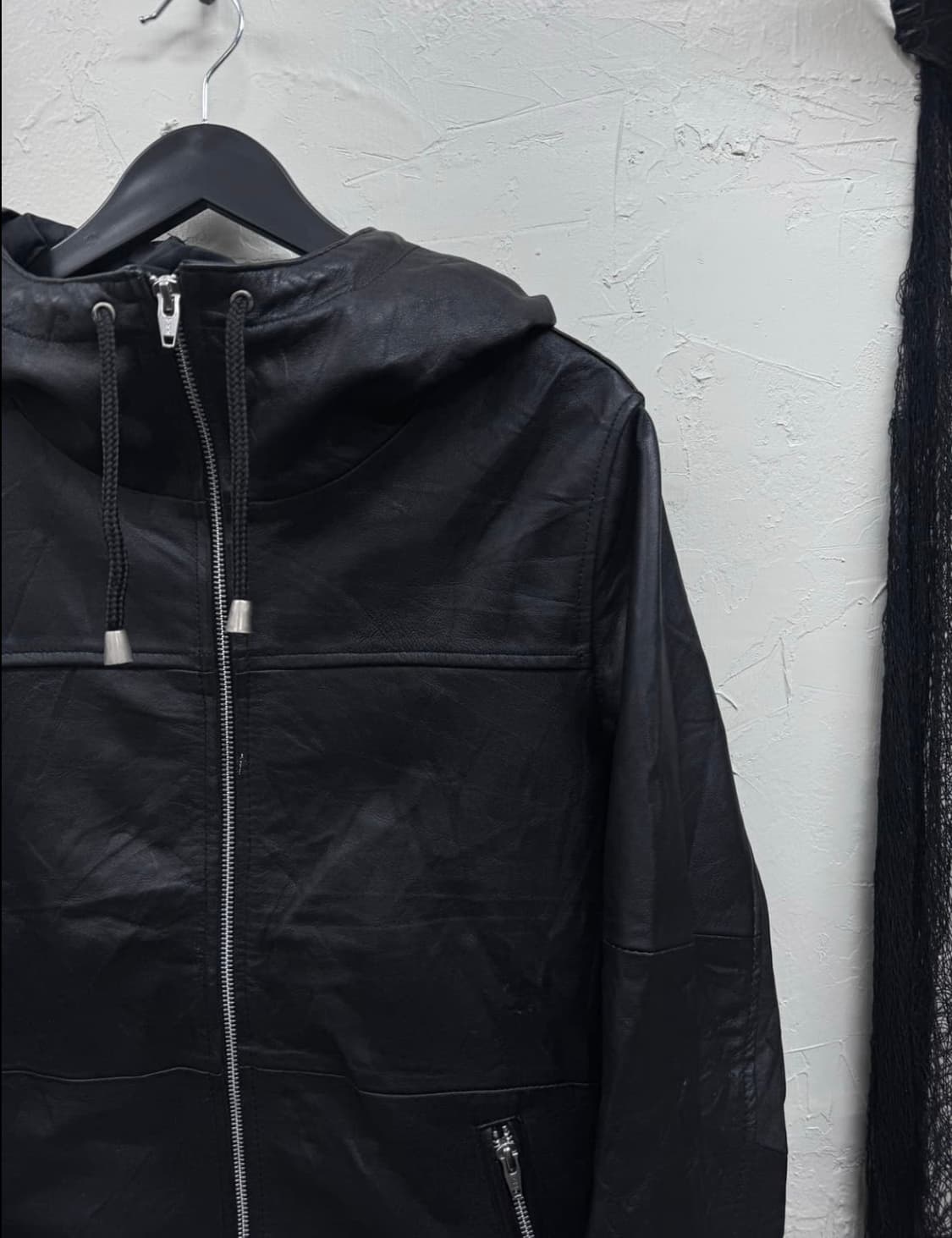 Roshell OOs ninja hood leather jacket 상품이미지4