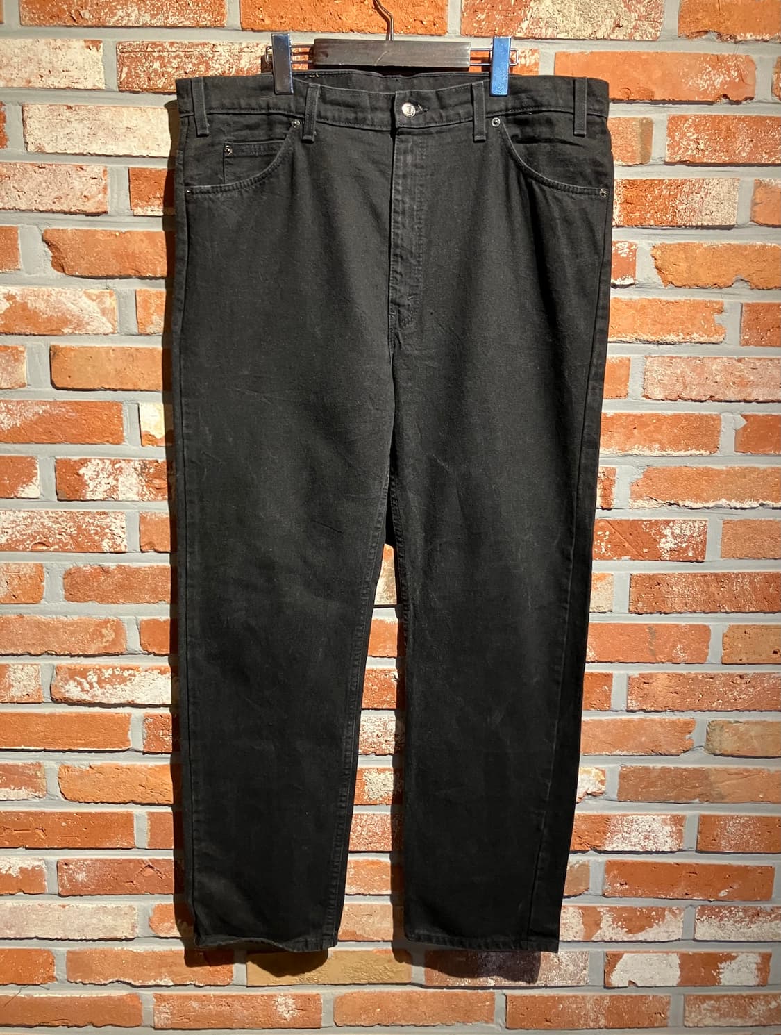 90s USA 빈티지 리바이스 505 블랙 데님 팬츠 상품이미지2
