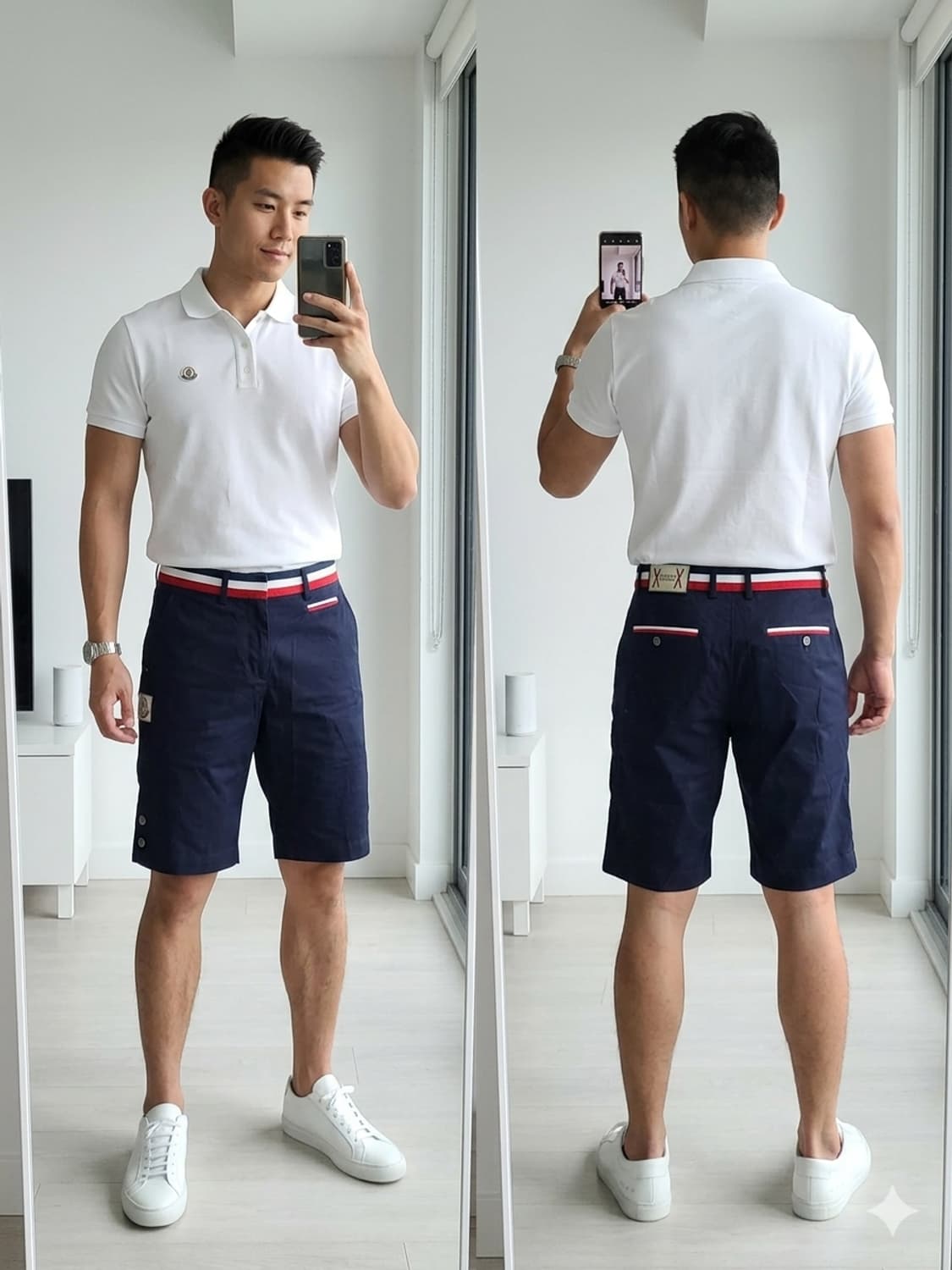 몽클레어 반바지 네이비 30~31정도  레플 상품이미지1